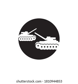 Logo des Militärtanks, Vektorvorlage