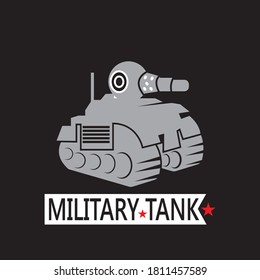 Military tank logo vector template