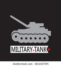 Military tank logo vector template