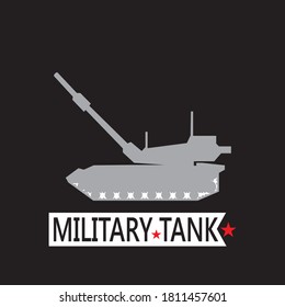 Military tank logo vector template