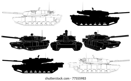 Military Tank Vector 02