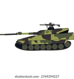 Military tank vector icon isolated on white background