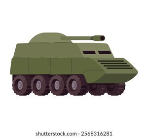 military tank vehicle isolated icon