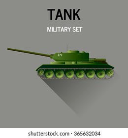 Military Tank.Vector illustration