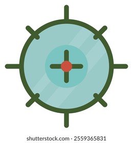 military target symbol isolated icon