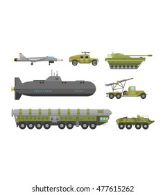 Military technic army, war tanks and military industry technic armor tanks collection