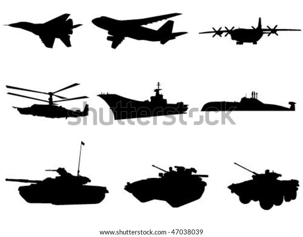 Military Technics Stock Vector (Royalty Free) 47038039 | Shutterstock