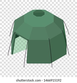 Military Tent Icon. Isometric Illustration Of Military Tent Vector Icon For Web