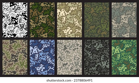 Textil militar de camuflaje para uniforme. Material texturado de tela de Como. Papel de pared horizontal o ropa de impresión.