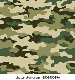 Military texture camouflage modern seamless pattern. Clothing design