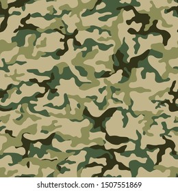 
Military texture camouflage seamless pattern. Print. Vector graphics.