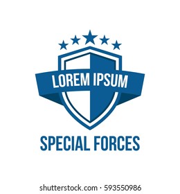 Military theme logo design