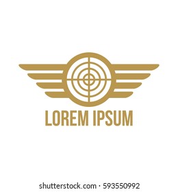 Military theme logo design