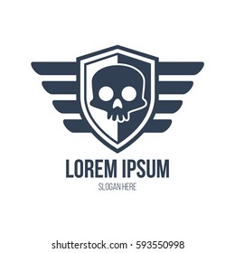 Military theme logo design