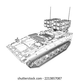 Sistema militar de pistas de aterrizaje. Representación vectorial de 3d. Estilo de marco de cables. Las capas de líneas visibles e invisibles están separadas