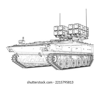 Sistema militar de pistas de aterrizaje. Representación vectorial de 3d. Estilo de marco de cables. Las capas de líneas visibles e invisibles están separadas