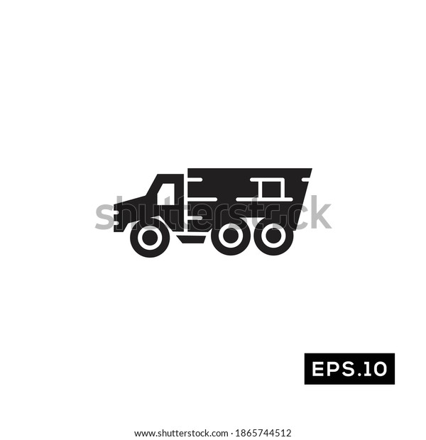 Military Transportation Icon. Military Battle
Vehicle Silhouette Symbol
Vector