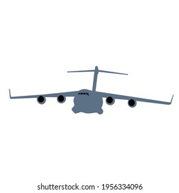 military transportation plane vector design. globe master