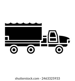 Military Truck Icon Design For Personal And Commercial Use