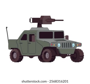 military utility vehicle isolated icon