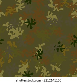 Military Vector Background. Camo Green Grunge. Seamless Print. Digital Grey Camouflage. Fabric Seamless Camouflage. Woodland Army Brush. Dirty Hunter Pattern. Vector Grey Pattern. Urban Camo Paint.