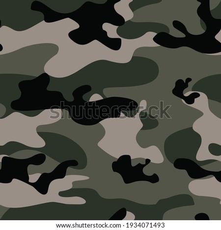 Military vector camouflage background, repeat print, modern trendy print.