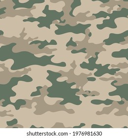 Military vector camouflage pattern, modern illustration for textiles. Ornament. Disguise