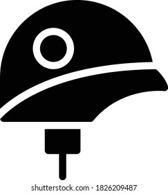 military vector glyph flat icon 