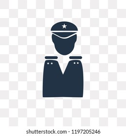 Military vector icon isolated on transparent background, Military transparency concept can be used web and mobile