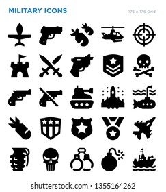 Military Vector Icon Set