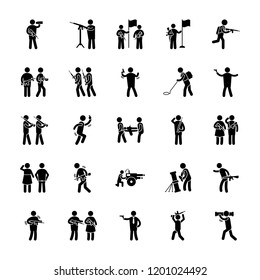 Military Vector Icons Set 