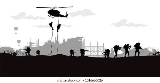 3,327 Silhouette paratroopers Images, Stock Photos & Vectors | Shutterstock