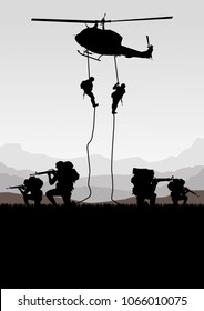 Military Vector Illustration Army Background Soldiers Stock Vector ...