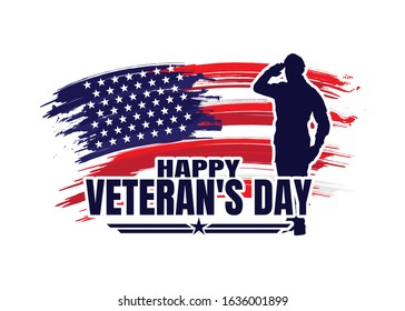 Military vector illustration, Army background, soldiers silhouettes, Happy veterans day .