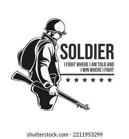 Military vector illustration, Army background, soldiers silhouettes