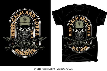 Military vector illustration, Army background, soldiers silhouettes, Happy veterans day, army t-shirt design, USA veteran t-shirt design