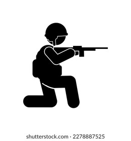 Military vector illustration, Army soldiers, Military silhouettes ,war illustration
