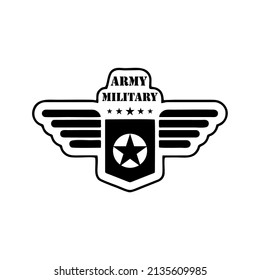 military vector labels and patches