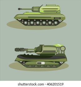 Military Vector tanks image design in different variations for your design, illustration needs.