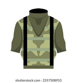 Military Vest Vector Isometric. Good for for Military Theme.