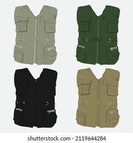 Military Vest Vector Stock illustration