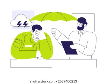 Military and veteran mental health abstract concept vector illustration. Military having problem with mental health, psychiatry sector, depressed soldier, emotional problems abstract metaphor.