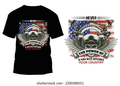 Military veteran t-shirt design and Army Soldier t shirt design