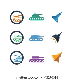 Military War Soldier Icon Vector Flat