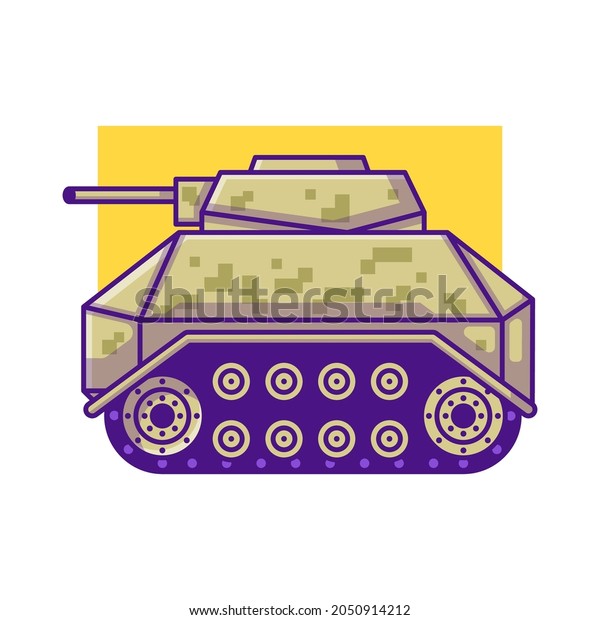 Military War Tank Cartoon\
Illustration