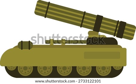 Military Warfare and Army Combat Flat Vector Icon