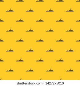 Military warship pattern seamless vector repeat geometric yellow for any design