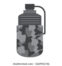 Military Water Bottle clip art design vector illustration image