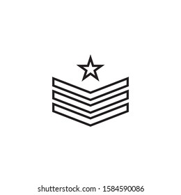 Military Wave Logo Template vector symbol nature