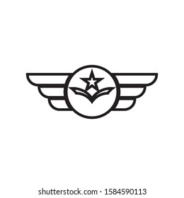 Military Wave Logo Template vector symbol nature